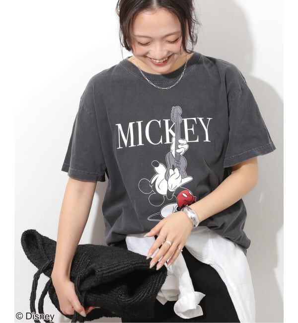 JOURNAL STANDARD relume「【GOOD ROCK SPEED / グッドロックスピード】＜MICKEY MOUSE＞Tシャツ」|Tシャツ・カットソー|ブラック A