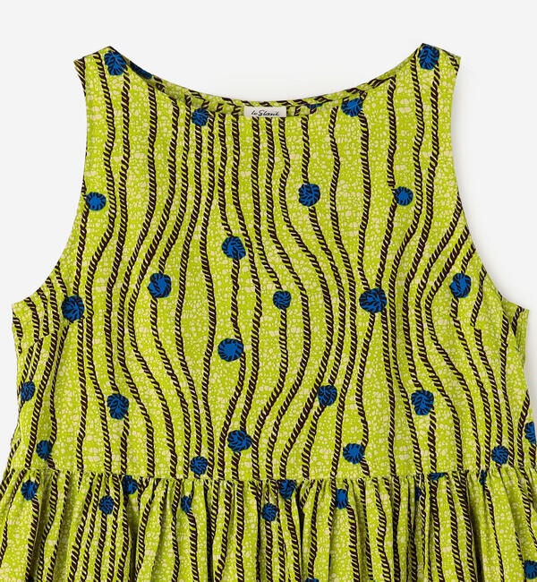 LE GLAZIK「LE GLAZIK | バティック ノースリーブワンピース WOMEN」|ワンピース|