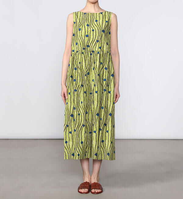 LE GLAZIK「LE GLAZIK | バティック ノースリーブワンピース WOMEN」|ワンピース|