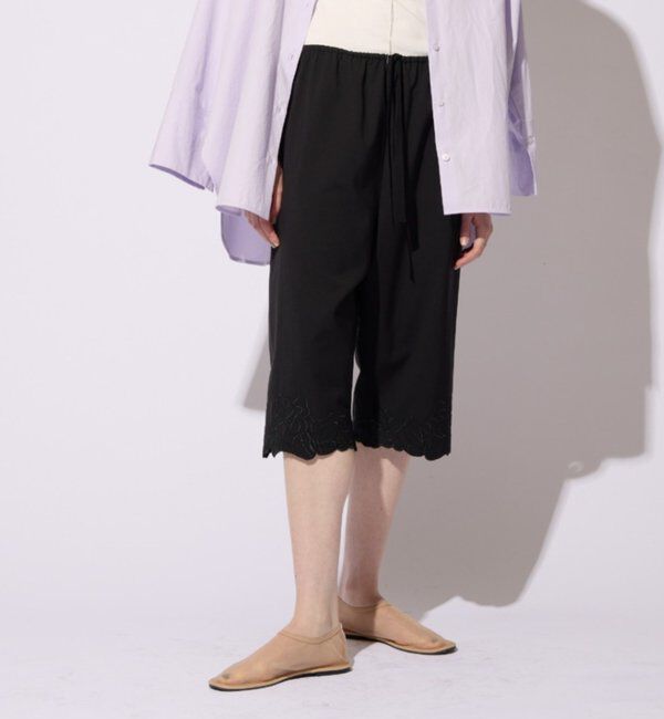  「【CEPIE./セピエ】バミューダパンツ」|チノ|ブラック