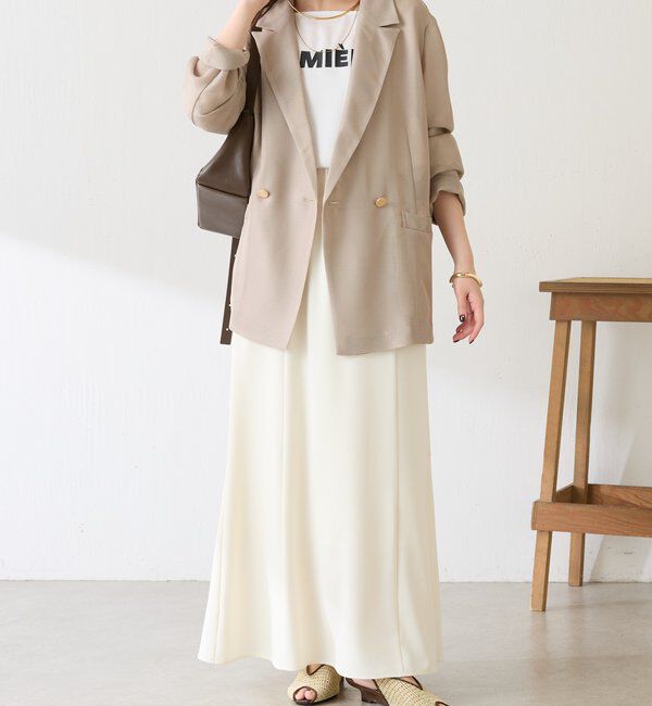  「【夏にも着られる/2サイズ展開】メッシュダブルジャケット」|テーラードジャケット|