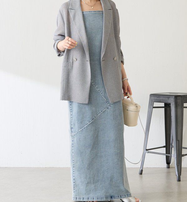  「【夏にも着られる/2サイズ展開】メッシュダブルジャケット」|テーラードジャケット|