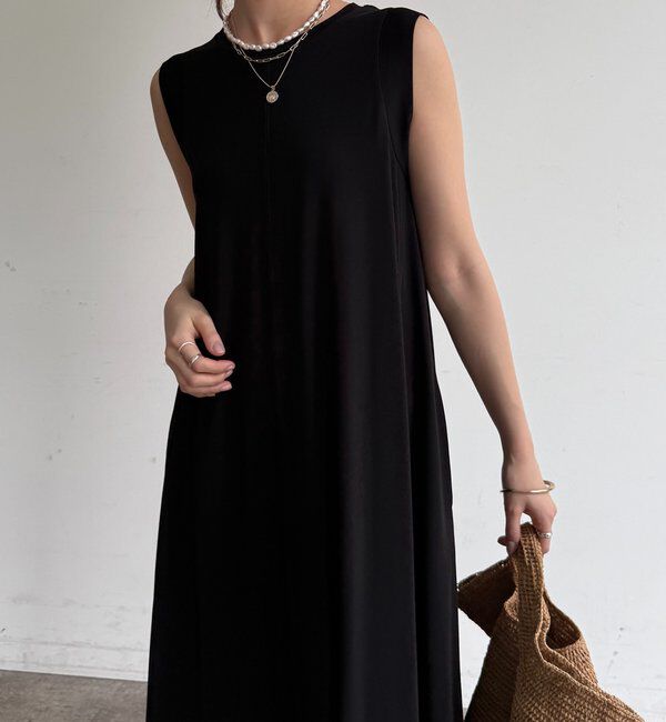  「シルケットスムースフレアカットワンピース」|ワンピース|