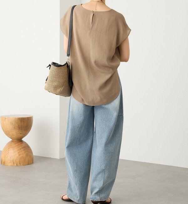  「予約【セットアップ着用可能】メッシュフレンチブラウス」|シャツ・ブラウス|