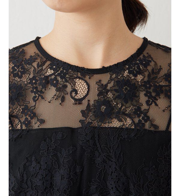  「レイヤードレースブラウス」|シャツ・ブラウス|