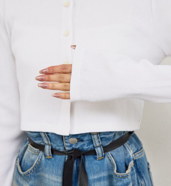  「【PEAS】コットンシルクカーディガン」|Tシャツ・カットソー|