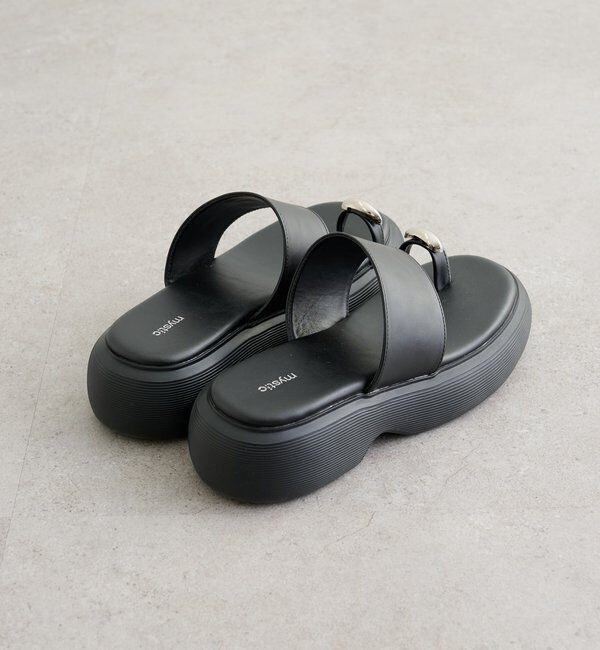  「ボリュームソールモチーフサンダル」|サンダル|