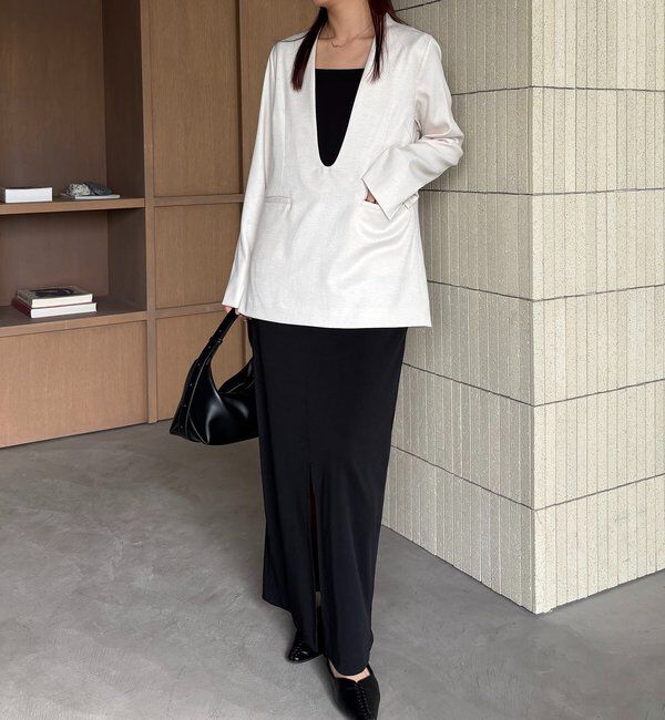  「【tani企画】深Vネックジャケットプルオーバー」|その他|