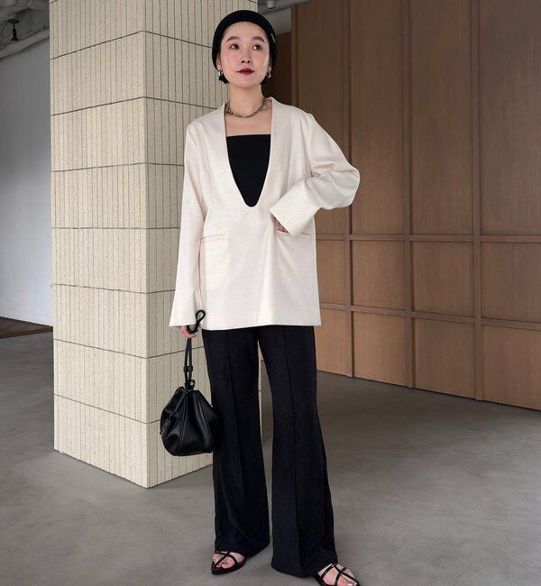  「【tani企画】深Vネックジャケットプルオーバー」|その他|