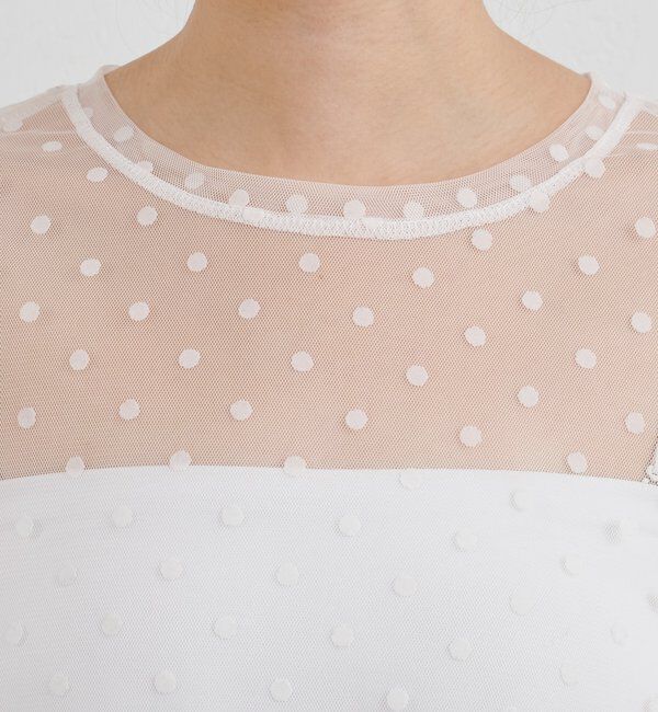  「ドットチュールブラウス」|シャツ・ブラウス|