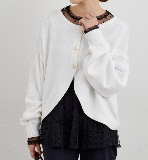  「ドットチュールブラウス」|シャツ・ブラウス|