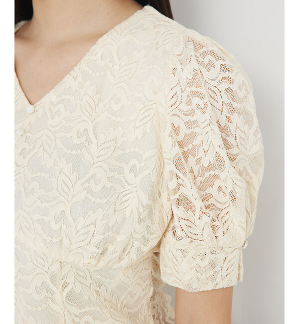 SELFIST「バックリボンレースブラウス」|シャツ・ブラウス|