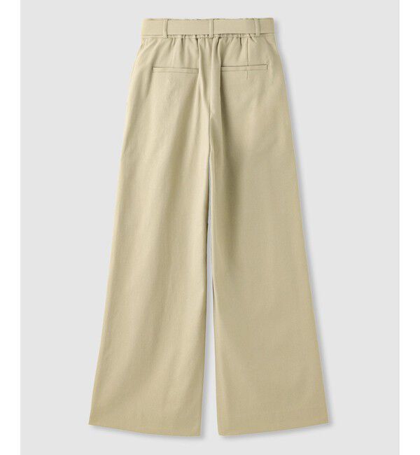 allureville「シェルタリングタックワイドパンツ」|チノ|