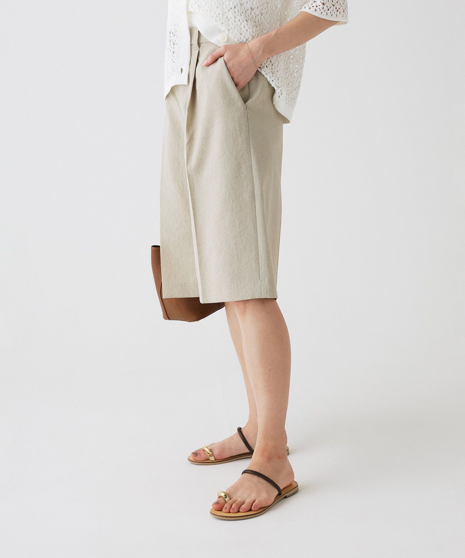 BABYLONE「リネンライクシャンタンハーフパンツ<セットアップ対応>」|その他|