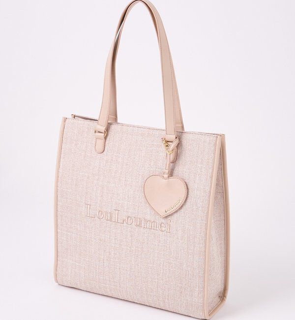  「【LouLoumei】全10色展開/ハートチャーム付きキャリーオントート/推し活」|その他|ベージュ