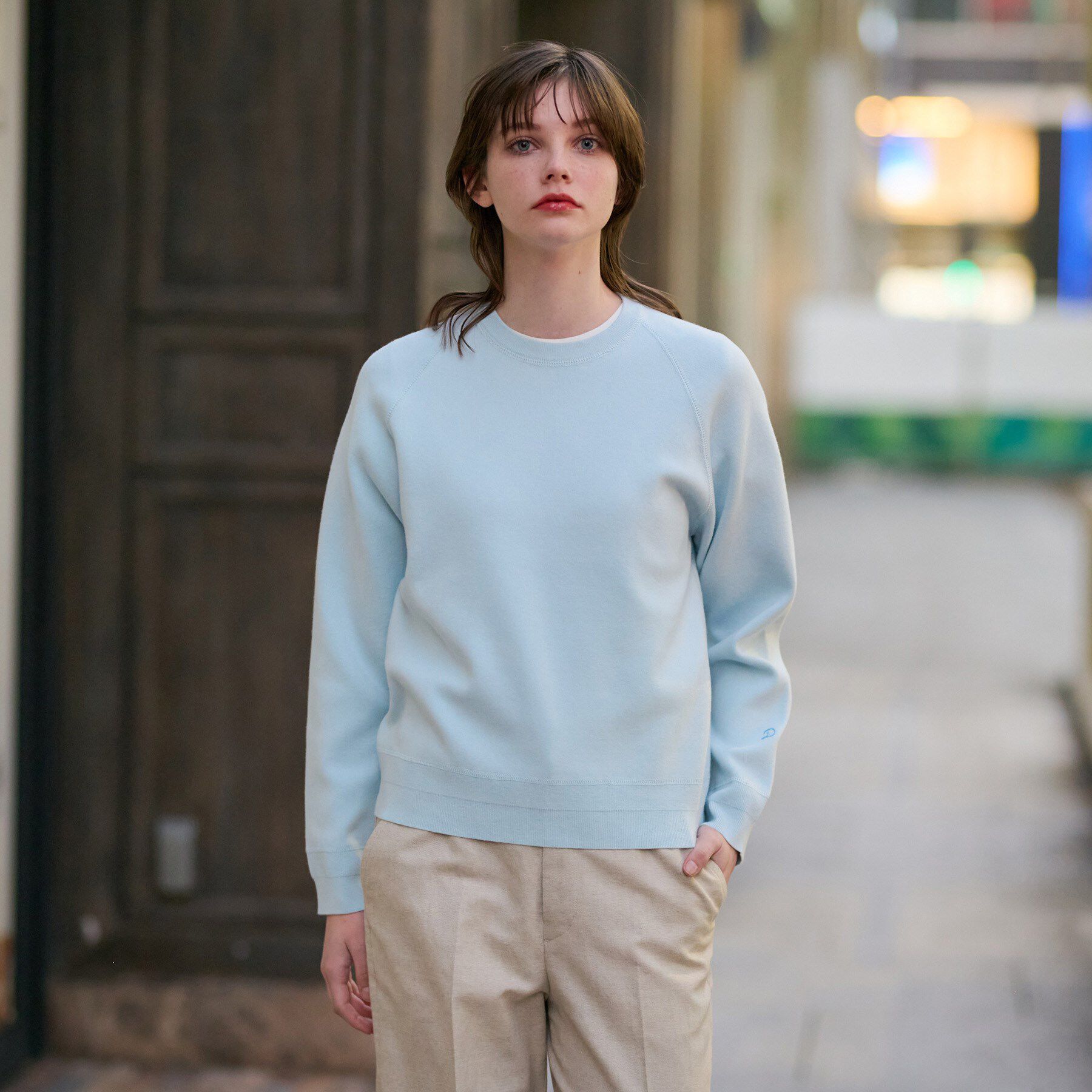 DRESSTERIOR「【洗える】ウォッシャブル コットンカシミヤ混ニット」|ニット・セーター|