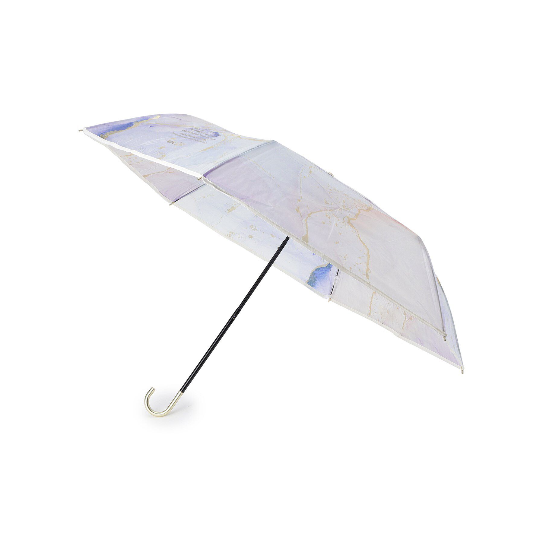 SHOO･LA･RUE「【雨傘/ビニール傘】【Wpc．】インクアートアンブレラ ミニ」|傘|ブルー(491)