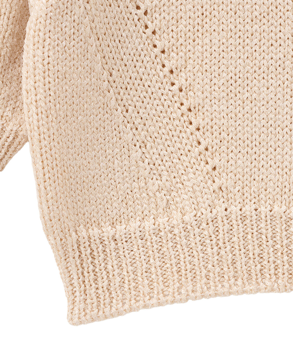 COCO DEAL「シャイニーリリヤーンハーフスリーブニット」|ニット・セーター|