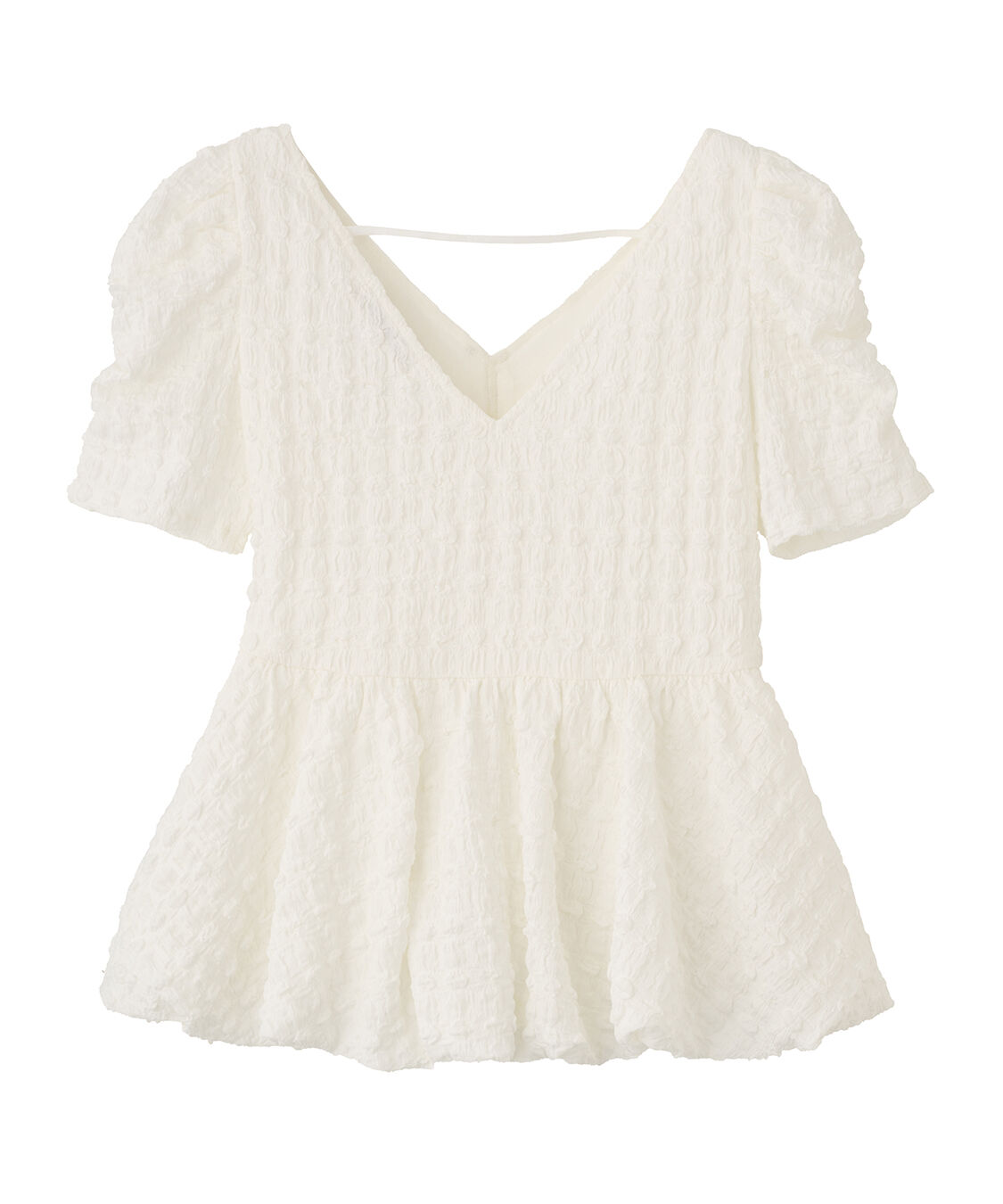 COCO DEAL「バルーンペプラムカットソートップス」|Tシャツ・カットソー|