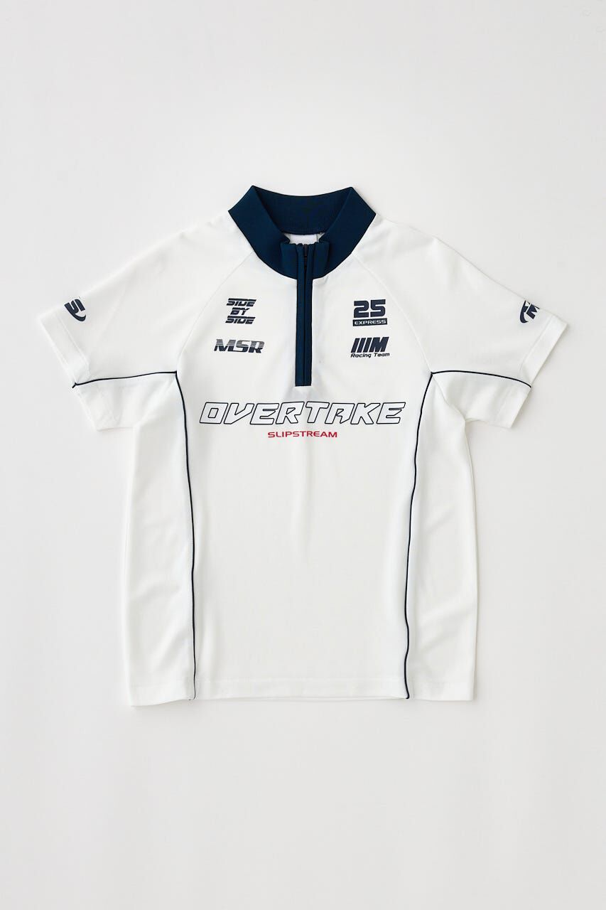 MOUSSY「HALF ZIP レーシング TEE」|Tシャツ・カットソー|