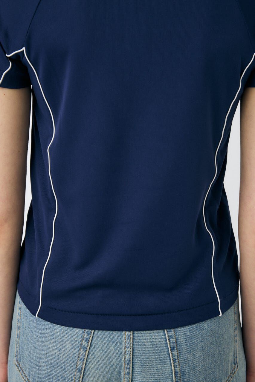 MOUSSY「HALF ZIP レーシング TEE」|Tシャツ・カットソー|