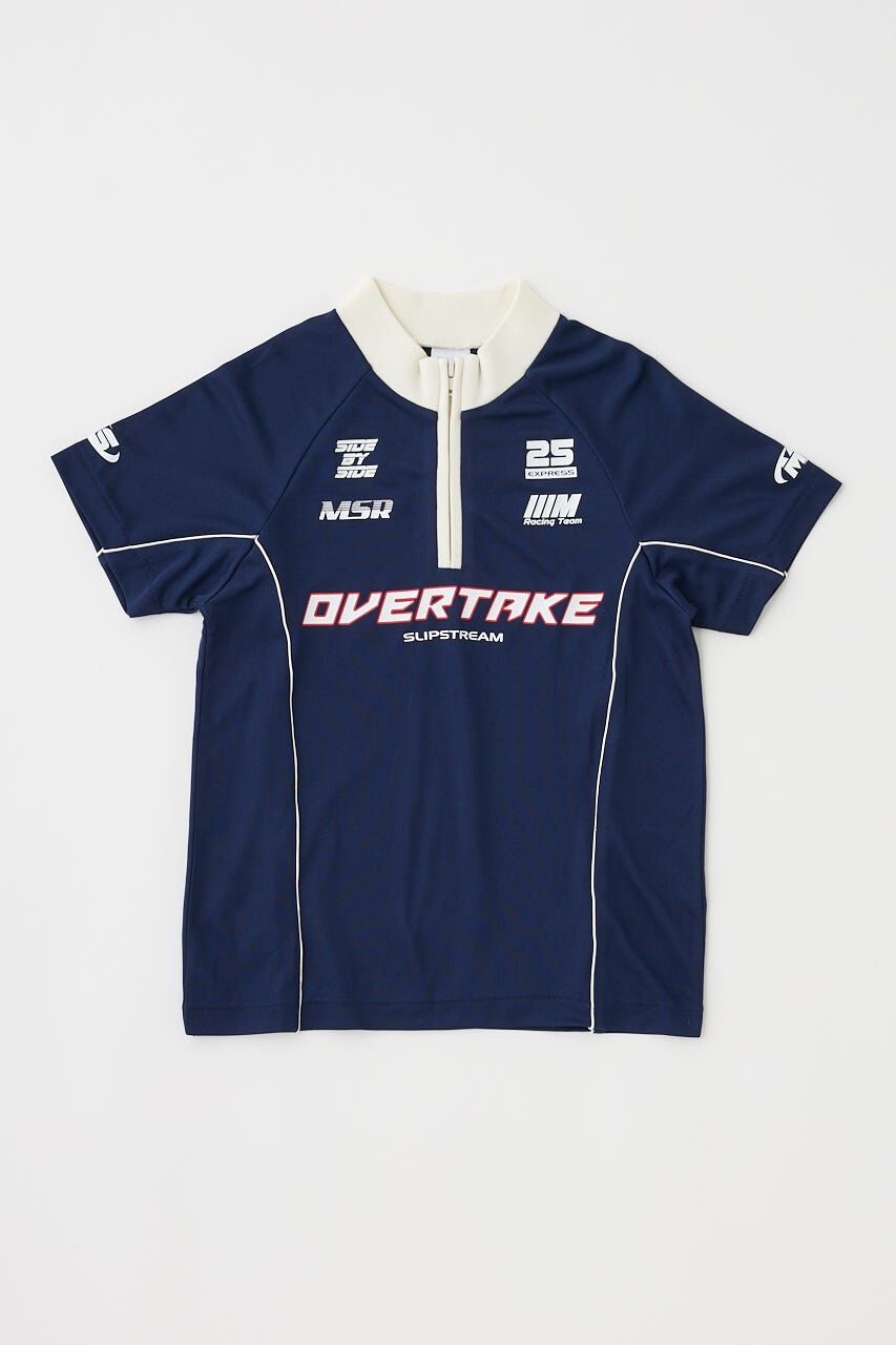 MOUSSY「HALF ZIP レーシング TEE」|Tシャツ・カットソー|