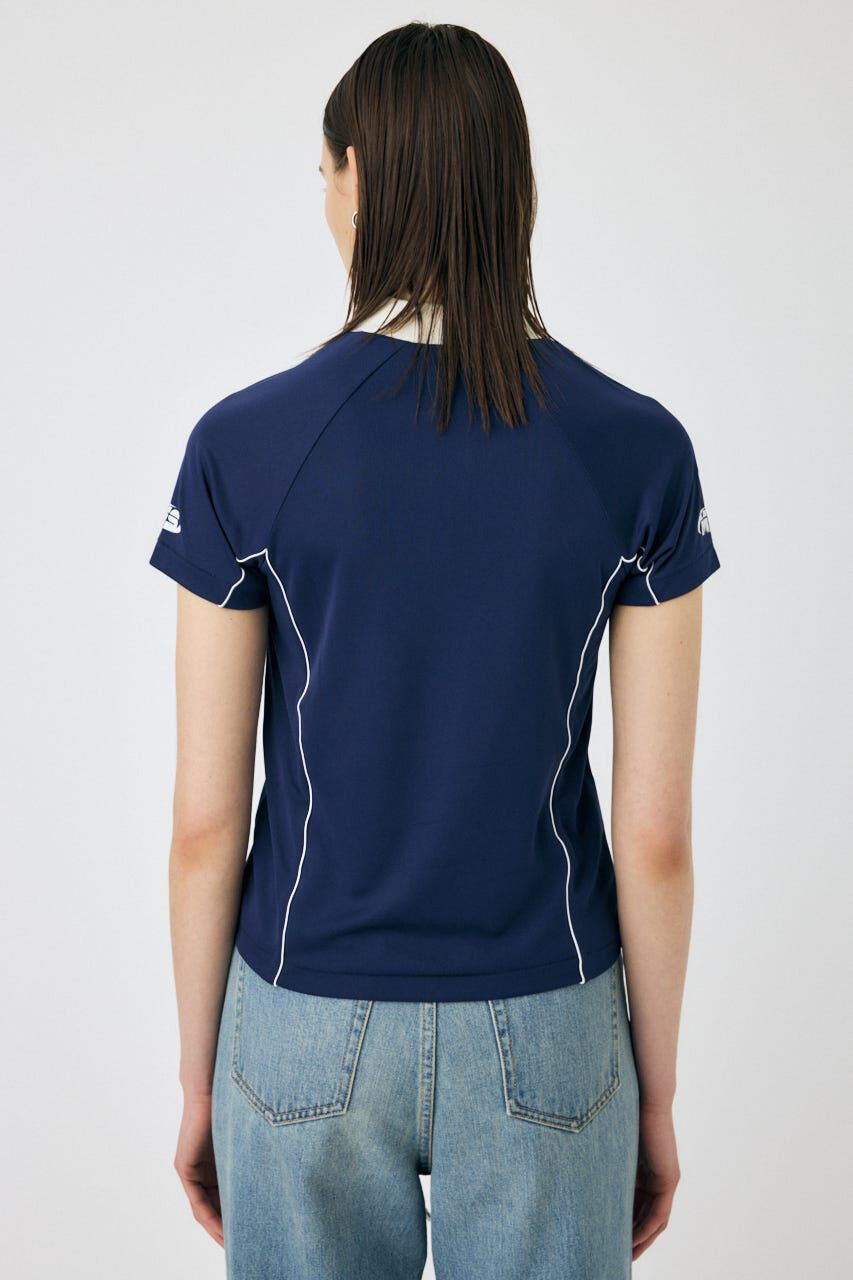 MOUSSY「HALF ZIP レーシング TEE」|Tシャツ・カットソー|