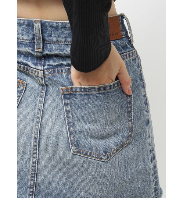 EVRIS「ワンポイントスタッズデニムミニスカート【セットアップ着用可能】」|スカート|