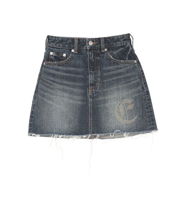 EVRIS「ワンポイントスタッズデニムミニスカート【セットアップ着用可能】」|スカート|