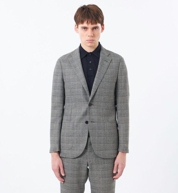 MACKINTOSH PHILOSOPHY「テーラードジャージージャケット グレンチェックカラミ」|テーラードジャケット|