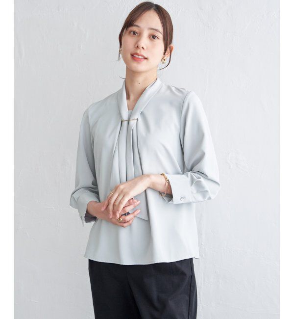 IKKA LOUNGE「3WAYボウタイ付きブラウス」|シャツ・ブラウス|