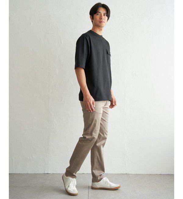 ikka「【吸水速乾】冷感メッシュ5分袖アウターT」|Tシャツ・カットソー|