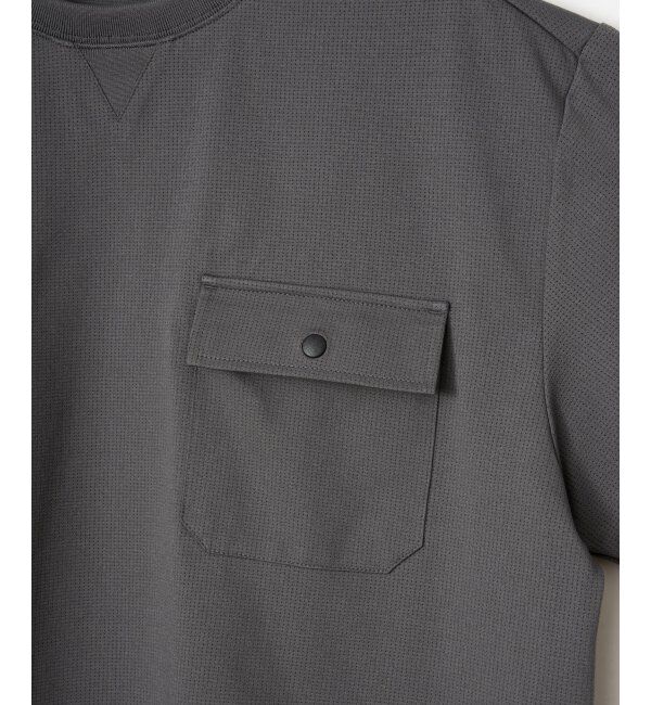 ikka「【吸水速乾】冷感メッシュ5分袖アウターT」|Tシャツ・カットソー|