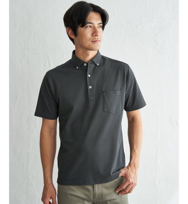 IKKA LOUNGE「アーバンＤＲＹレイカンスイスＢＤポロ」|Tシャツ・カットソー|チャコール