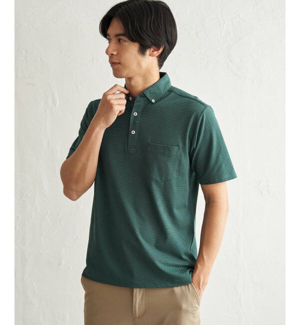 IKKA LOUNGE「アーバンＤＲＹレイカンスイスＢＤポロ」|Tシャツ・カットソー|グリーン