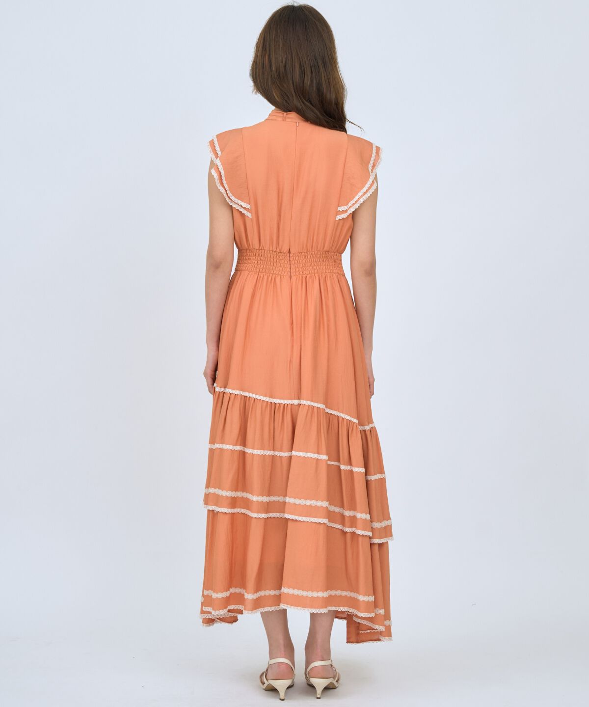 アンドクチュール「レーストリミングティアードワンピース」|ワンピース|