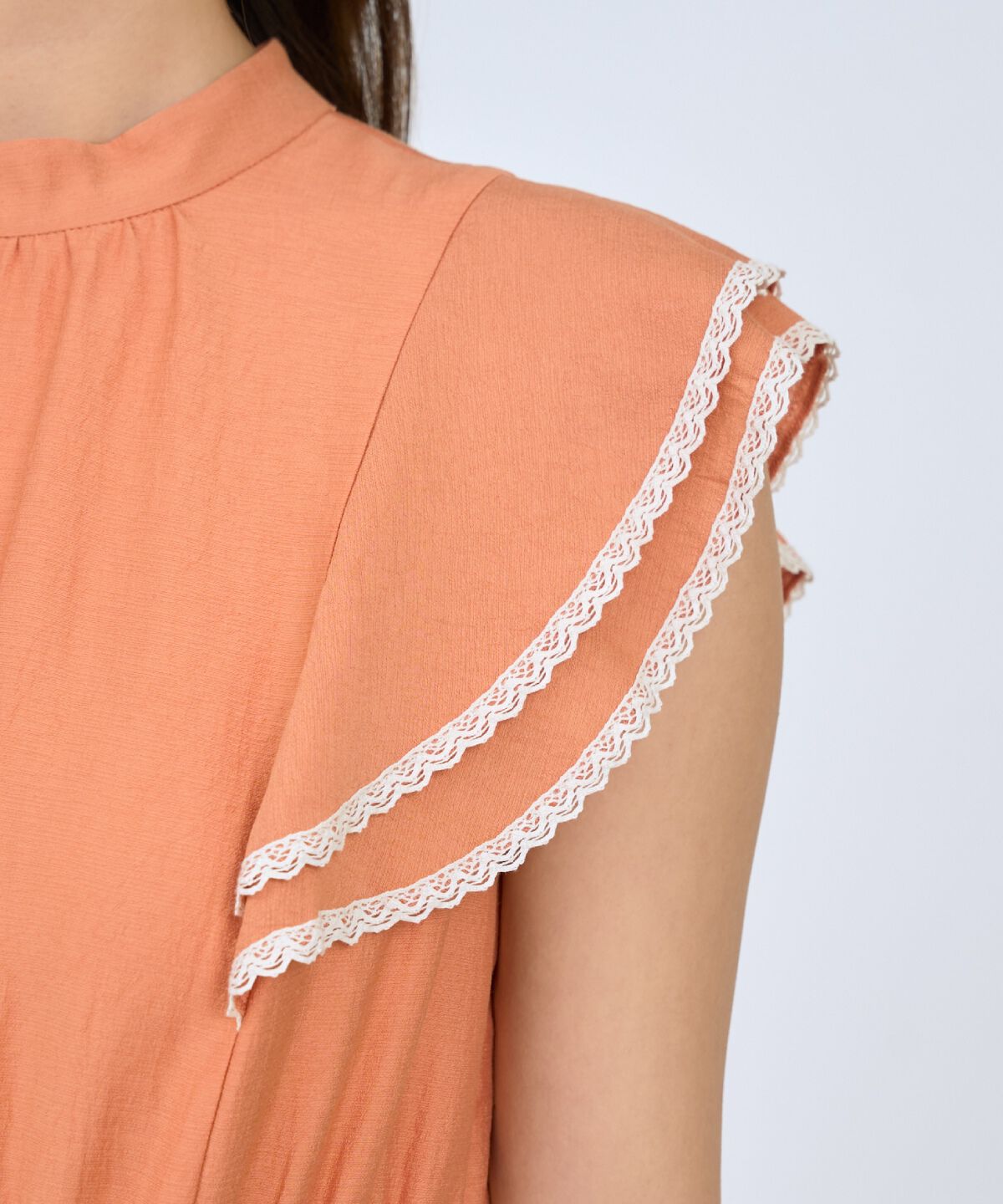 アンドクチュール「レーストリミングティアードワンピース」|ワンピース|