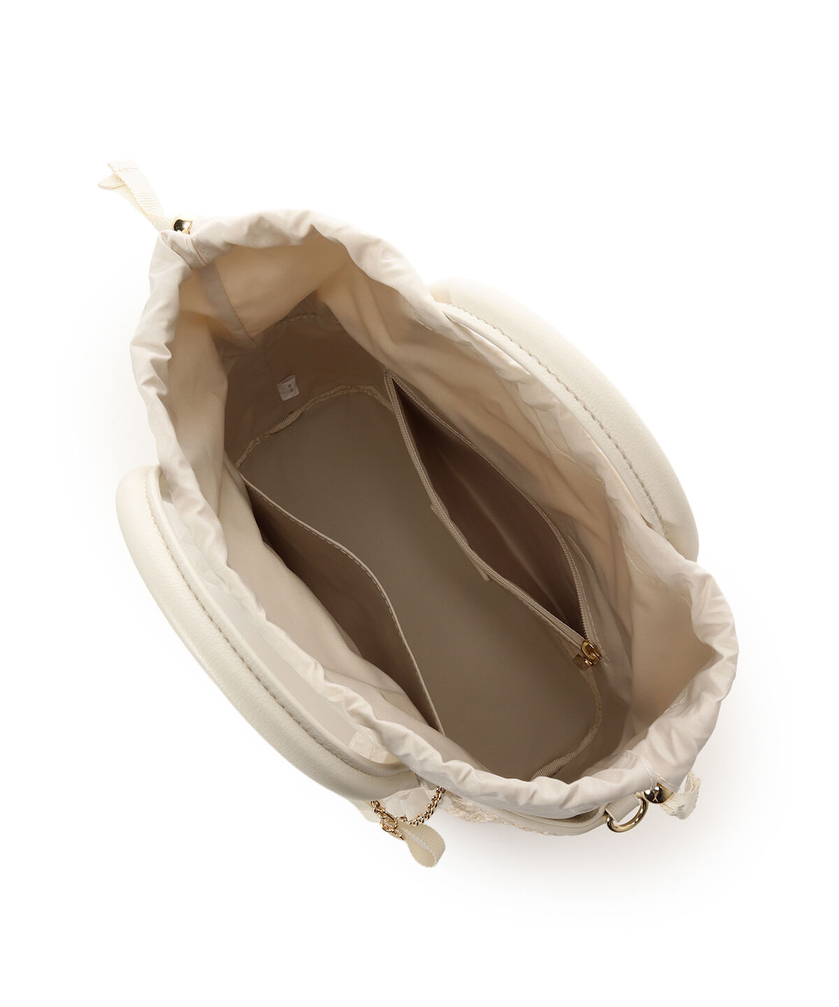 Samantha Thavasa Petit Choice「リボンチャーム付き フリルかごバッグ」|ショルダー・メッセンジャー|