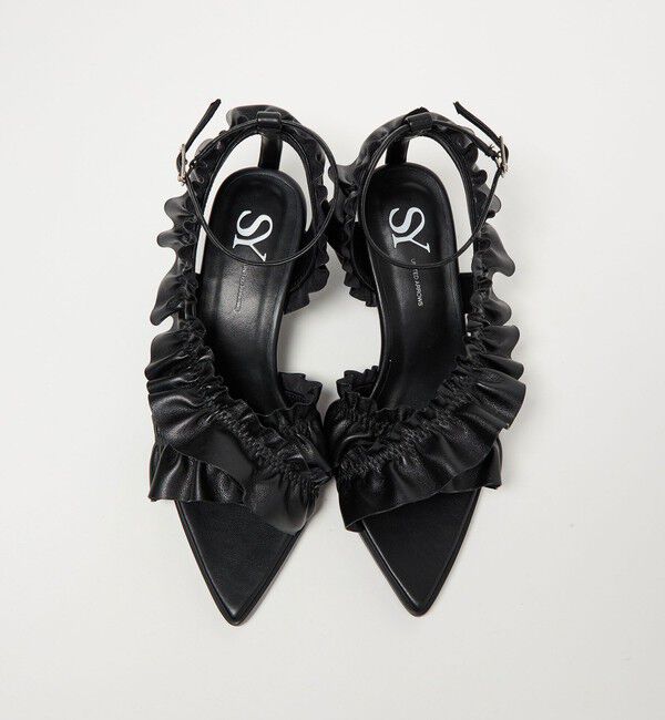 SY UNITED ARROWS「＜SY＞ ポインテッドフリル サンダル50&uarr;」|サンダル|
