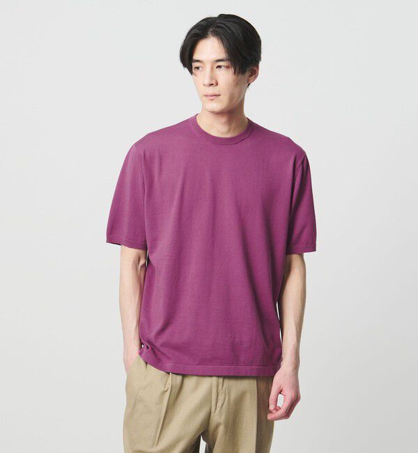 UNITED ARROWS「コットン ニット Tシャツ」|Tシャツ・カットソー|