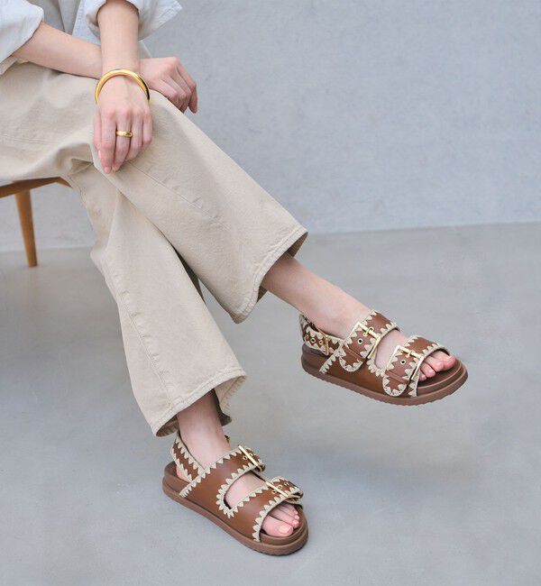 UNITED ARROWS「ナチュラル 2ライン サンダル」|サンダル|MD.BROWN