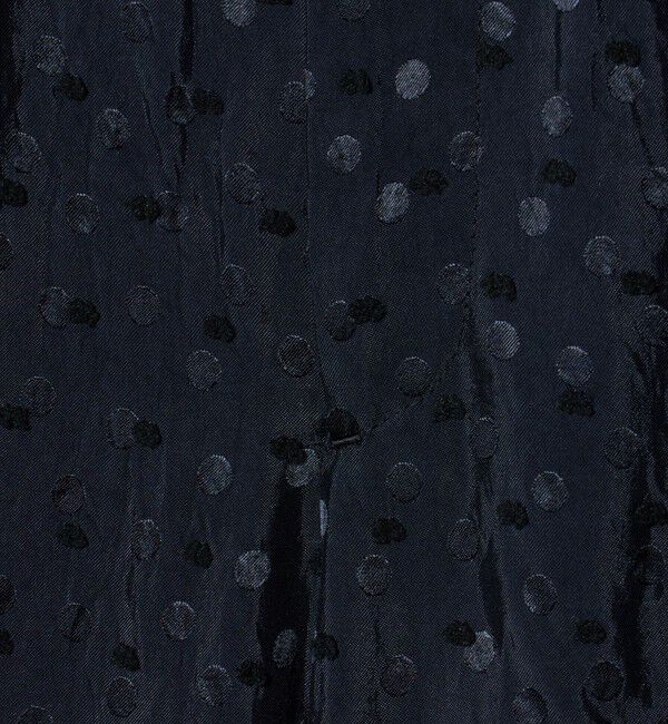 UNITED ARROWS「ドット サテン 2タック ワイドパンツ」|スラックス|