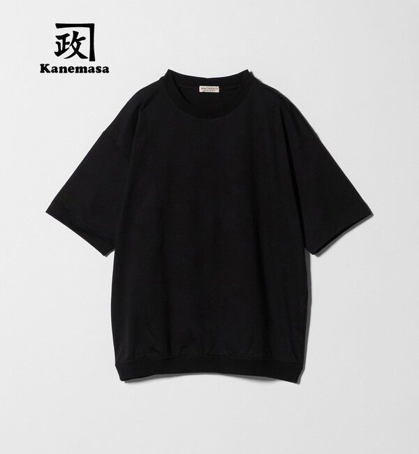 BEAUTY&YOUTH UNITED ARROWS「金政メリヤス メロー コットン スウェット Ｔシャツ MADE IN JAPAN」|Tシャツ・カットソー|BLACK