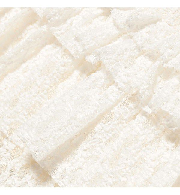 Ray BEAMS 「カット レース ティアード ヘム スカート」|スカート|