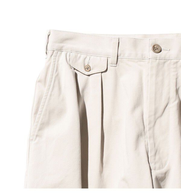BEAMS PLUS「バイオウォッシュ 2プリーツ トラウザーズ」|チノ|