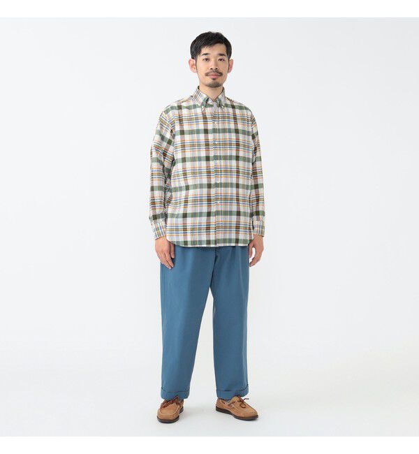 BEAMS PLUS「バイオウォッシュ 2プリーツ トラウザーズ」|チノ|