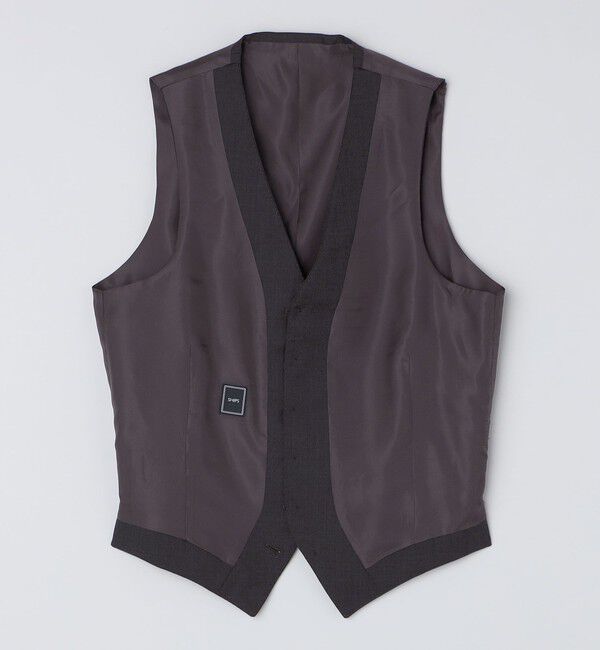 SHIPS「SHIPS: 御幸毛織 ファブリック FOUR SEASONS シャークスキン ベスト」|ダウンベスト・ベスト|