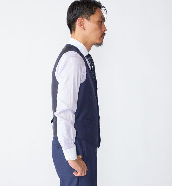 SHIPS「SHIPS: 御幸毛織 ファブリック FOUR SEASONS シャークスキン ベスト」|ダウンベスト・ベスト|