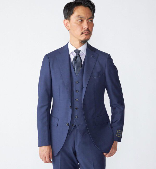 SHIPS「SHIPS: 御幸毛織 ファブリック FOUR SEASONS シャークスキン ベスト」|ダウンベスト・ベスト|