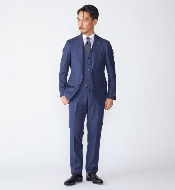 SHIPS「SHIPS: 御幸毛織 ファブリック FOUR SEASONS シャークスキン ベスト」|ダウンベスト・ベスト|